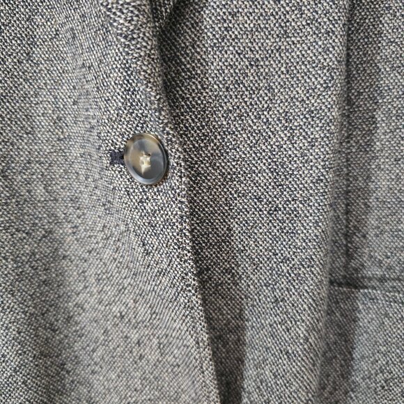 Pendleton Vintage Women's Wool Blazer Single Button Tan Black Plus Size 18 - Picture 4 of 8